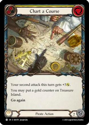 Chart a Course (Yellow) (SEA174) [High Seas] Rainbow Foil - Deck Out Gaming