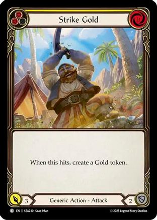 Strike Gold (Yellow) (SEA230) [High Seas] Rainbow Foil - Deck Out Gaming