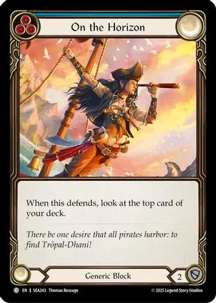 On the Horizon (Blue) (SEA243) [High Seas] Rainbow Foil - Deck Out Gaming
