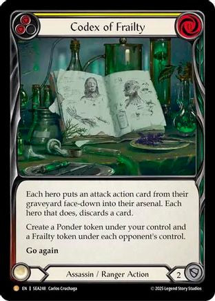 Codex of Frailty (SEA248) [High Seas] Rainbow Foil - Deck Out Gaming