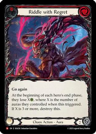 Riddle with Regret (SEA256) [High Seas] Rainbow Foil - Deck Out Gaming