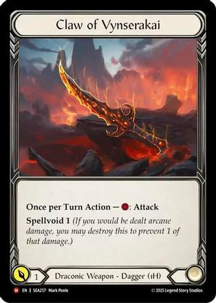 Claw of Vynserakai (SEA257) [High Seas] - Deck Out Gaming