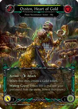 Oysten, Heart of Gold (SEA263) [High Seas] Cold Foil - Deck Out Gaming