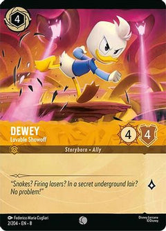 Dewey - Lovable Showoff (Foil) (2/204) [Reign of Jafar] Cold Foil - Deck Out Gaming