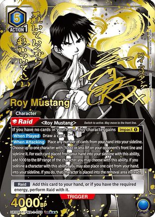 Roy Mustang (SR***) (UE09BT/FMA-1-055) [UE09BT: FULLMETAL ALCHEMIST] Foil - Deck Out Gaming
