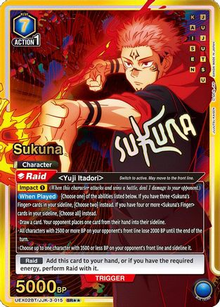 Sukuna (SR**) (UEX02BT/JJK-3-015) [UEX02BT: Jujutsu Kaisen Vol.2] Foil - Deck Out Gaming