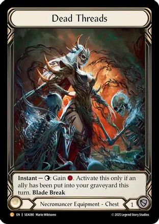 Dead Threads (Treasure) (SEA080) [High Seas] Cold Foil - Deck Out Gaming
