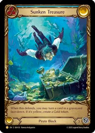 Sunken Treasure (Treasure) (SEA133) [High Seas] Cold Foil - Deck Out Gaming