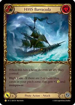 HMS Barracuda (Treasure) (SEA134) [High Seas] Cold Foil - Deck Out Gaming
