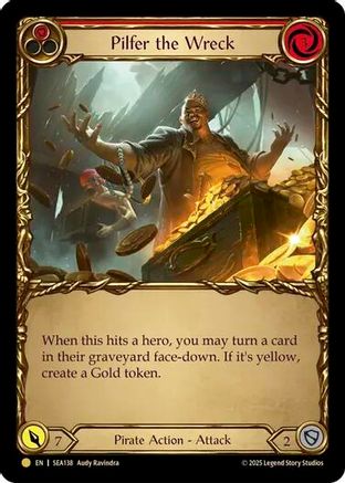 Pilfer the Wreck (Red) (Treasure) (SEA138) [High Seas] Cold Foil - Deck Out Gaming