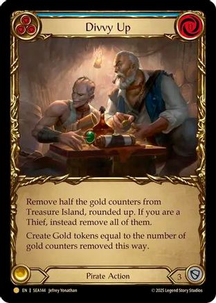 Divvy Up (Treasure) (SEA144) [High Seas] Cold Foil - Deck Out Gaming