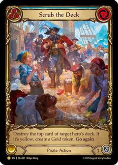 Scrub the Deck (Treasure) (SEA147) [High Seas] Cold Foil - Deck Out Gaming