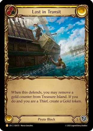 Lost in Transit (Treasure) (SEA151) [High Seas] Cold Foil - Deck Out Gaming