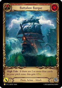 Battalion Barque (Red) (Treasure) (SEA152) [High Seas] Cold Foil - Deck Out Gaming