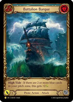 Battalion Barque (Blue) (Treasure) (SEA154) [High Seas] Cold Foil - Deck Out Gaming