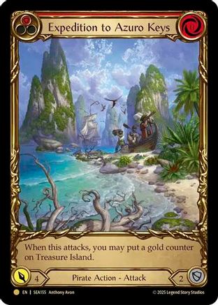 Expedition to Azuro Keys (Treasure) (SEA155) [High Seas] Cold Foil - Deck Out Gaming
