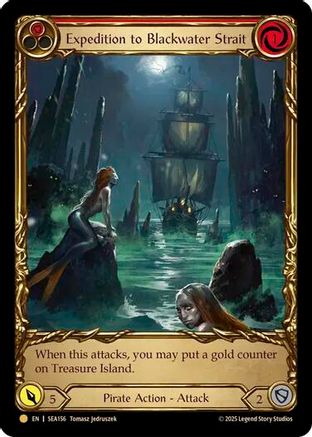 Expedition to Blackwater Strait (Treasure) (SEA156) [High Seas] Cold Foil - Deck Out Gaming