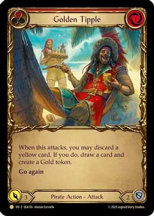 Golden Tipple (Red) (Treasure) (SEA159) [High Seas] Cold Foil - Deck Out Gaming