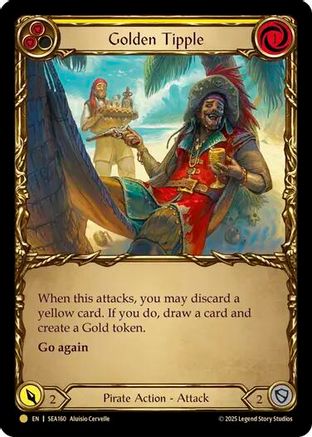 Golden Tipple (Yellow) (Treasure) (SEA160) [High Seas] Cold Foil - Deck Out Gaming