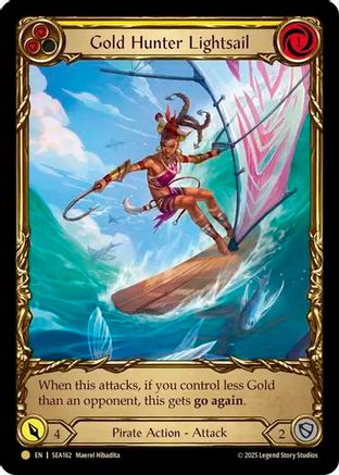 Gold Hunter Lightsail (Treasure) (SEA162) [High Seas] Cold Foil - Deck Out Gaming