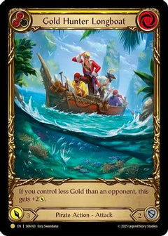 Gold Hunter Longboat (Treasure) (SEA163) [High Seas] Cold Foil - Deck Out Gaming