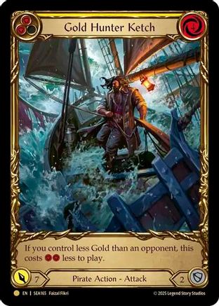 Gold Hunter Ketch (Treasure) (SEA165) [High Seas] Cold Foil - Deck Out Gaming