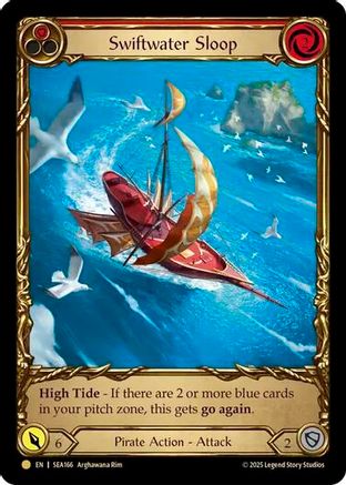 Swiftwater Sloop (Red) (Treasure) (SEA166) [High Seas] Cold Foil - Deck Out Gaming