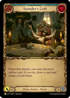 Swindler's Grift (Blue) (Treasure) (SEA171) [High Seas] Cold Foil - Deck Out Gaming