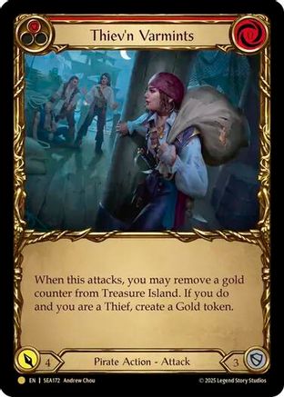 Thiev'n Varmints (Treasure) (SEA172) [High Seas] Cold Foil - Deck Out Gaming
