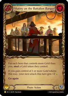 Mutiny on the Battalion Barque (Treasure) (SEA176) [High Seas] Cold Foil - Deck Out Gaming