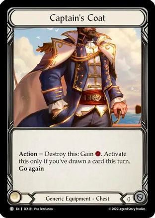 Captain's Coat (Treasure) (SEA181) [High Seas] Cold Foil - Deck Out Gaming