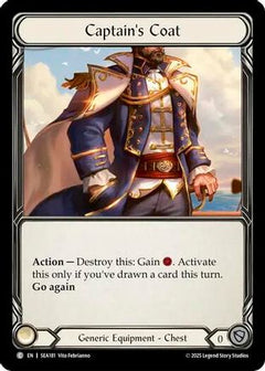 Captain's Coat (Treasure) (SEA181) [High Seas] Cold Foil - Deck Out Gaming
