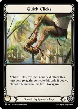 Quick Clicks (Treasure) (SEA186) [High Seas] Cold Foil - Deck Out Gaming