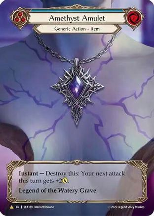 Amethyst Amulet (Treasure) (SEA189) [High Seas] Cold Foil - Deck Out Gaming