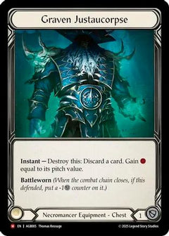 Graven Justaucorpse (AGB005) [Armory Deck: Gravy Bones] Rainbow Foil - Deck Out Gaming