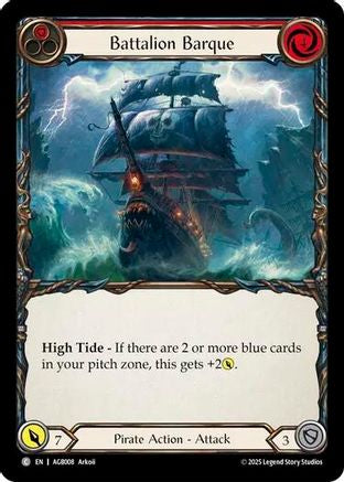Battalion Barque (Red) (AGB008) [Armory Deck: Gravy Bones] - Deck Out Gaming