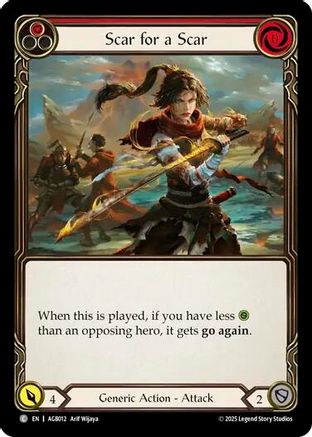 Scar for a Scar (Red) (AGB012) [Armory Deck: Gravy Bones] - Deck Out Gaming