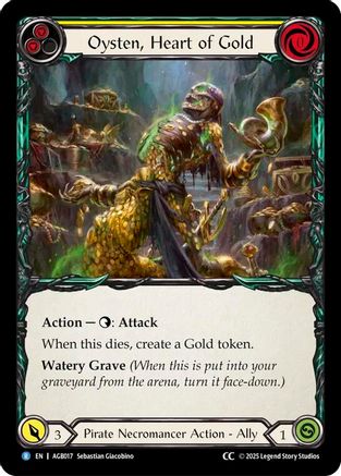 Oysten, Heart of Gold (CC Tag) (AGB017) [Armory Deck: Gravy Bones] - Deck Out Gaming