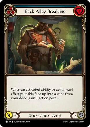 Back Alley Breakline (Blue) (AGB020) [Armory Deck: Gravy Bones] - Deck Out Gaming