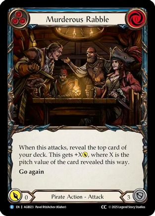 Murderous Rabble (CC Tag) (AGB023) [Armory Deck: Gravy Bones] - Deck Out Gaming