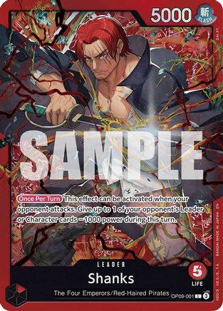 Shanks (Reprint) (OP09-001) [Starter Deck 23: RED Shanks] Foil-1
