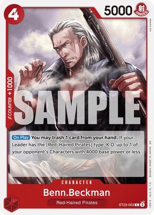 Benn.Beckman (ST23-003) [Starter Deck 23: RED Shanks]-1
