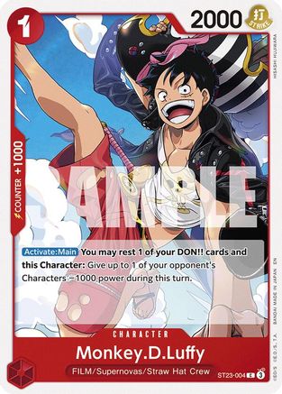 Monkey.D.Luffy (ST23-004) [Starter Deck 23: RED Shanks]-1