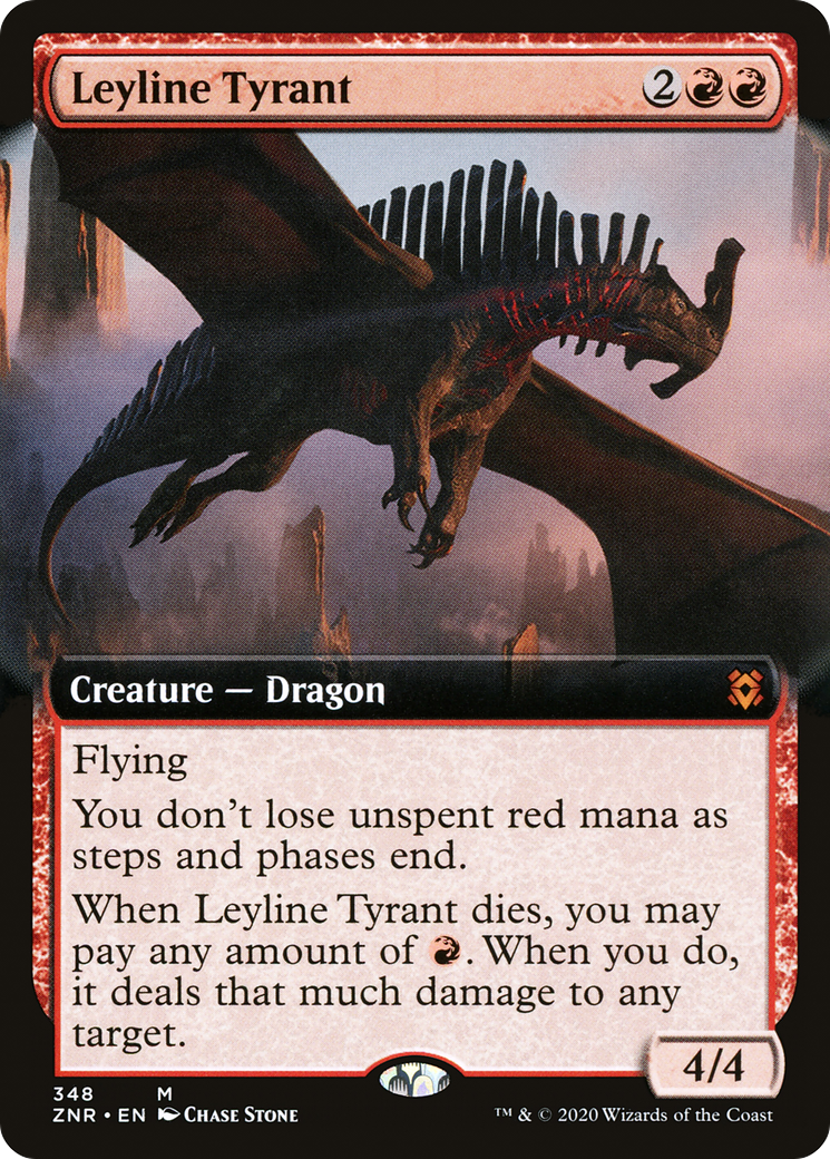 Leyline Tyrant (Extended Art) (348) [Zendikar Rising] foil - Deck Out Gaming