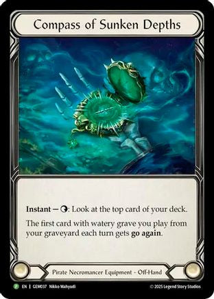 Compass of Sunken Depths (GEM037) [GEM Pack 2] Cold Foil - Deck Out Gaming