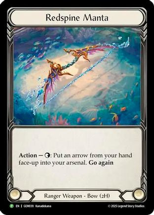 Redspine Manta (GEM039) [GEM Pack 2] Cold Foil - Deck Out Gaming