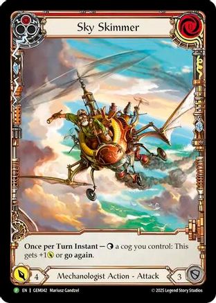Sky Skimmer (Red) (GEM042) [GEM Pack 2] - Deck Out Gaming