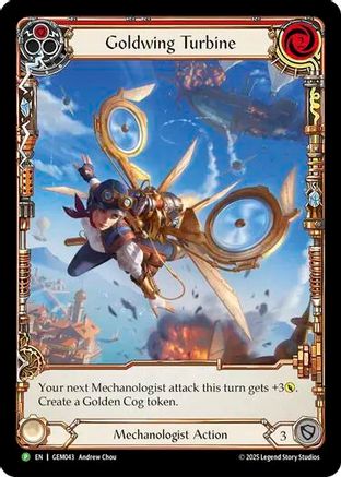 Goldwing Turbine (Red) (GEM043) [GEM Pack 2] Rainbow Foil - Deck Out Gaming
