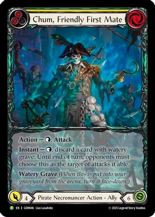 Chum, Friendly First Mate (GEM046) [GEM Pack 2] Rainbow Foil - Deck Out Gaming