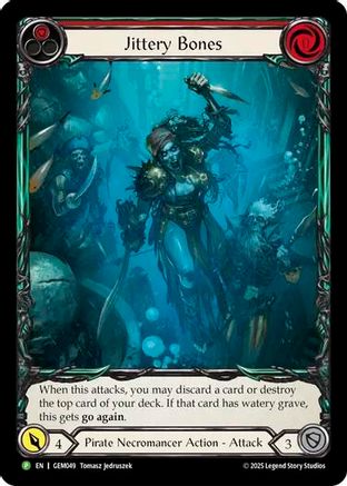 Jittery Bones (Red) (GEM049) [GEM Pack 2] - Deck Out Gaming